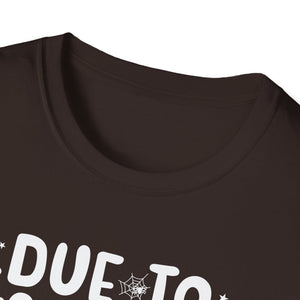 Halloween T-Shirt — “Due to the Economy This Is My Halloween Costume” Funny Ghost Tee