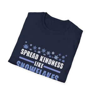 Xmas Themed Spread Kindness Like Snowflakes Merry Christmas T-Shirt