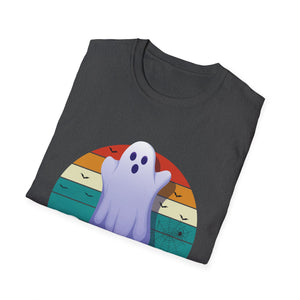 Boo Ghost T-Shirt — Cute Vintage Rainbow Halloween Tee