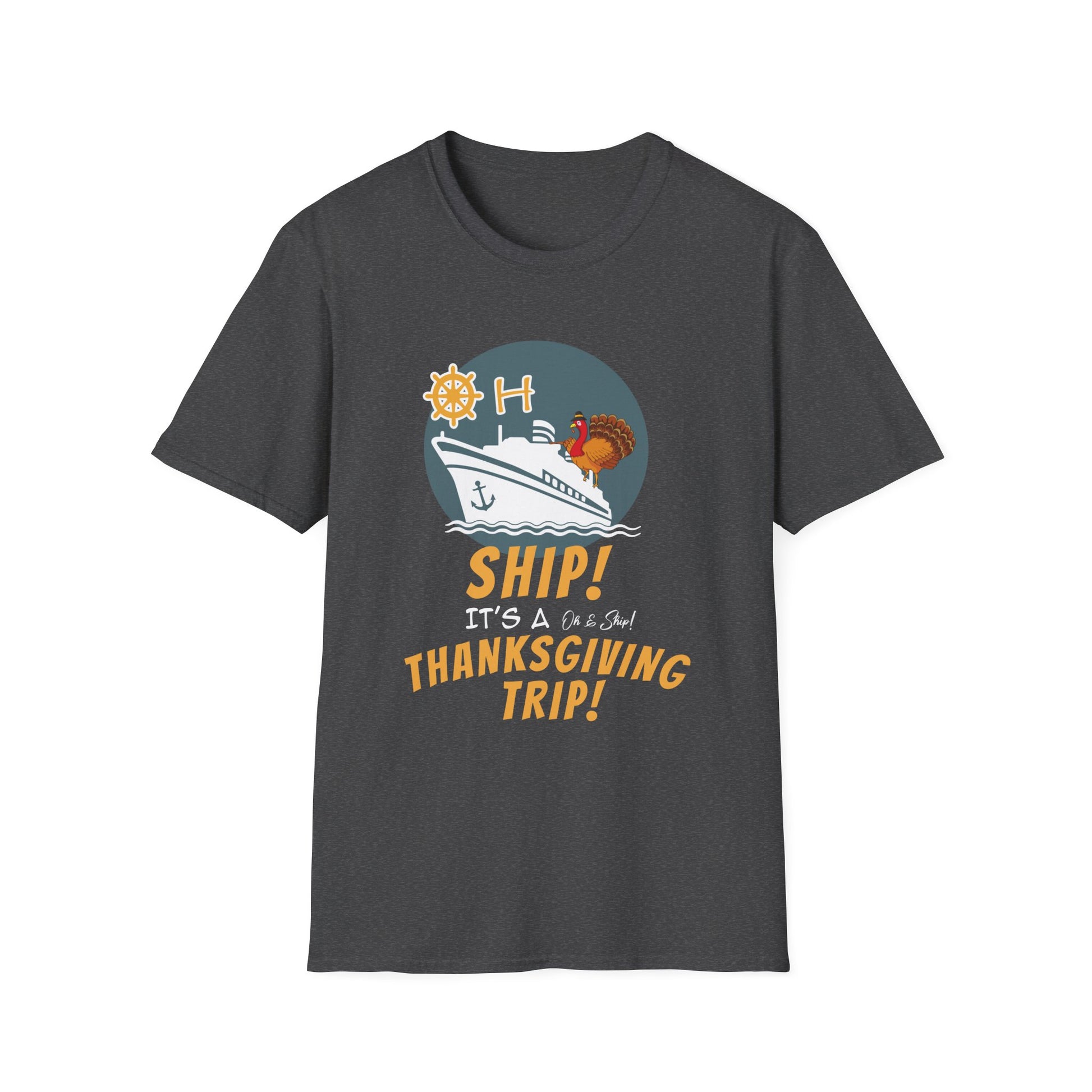 Thanksgiving Cruise T-Shirt - Unisex Softstyle Tee for Holiday Adventures  Unisex T-Shirt