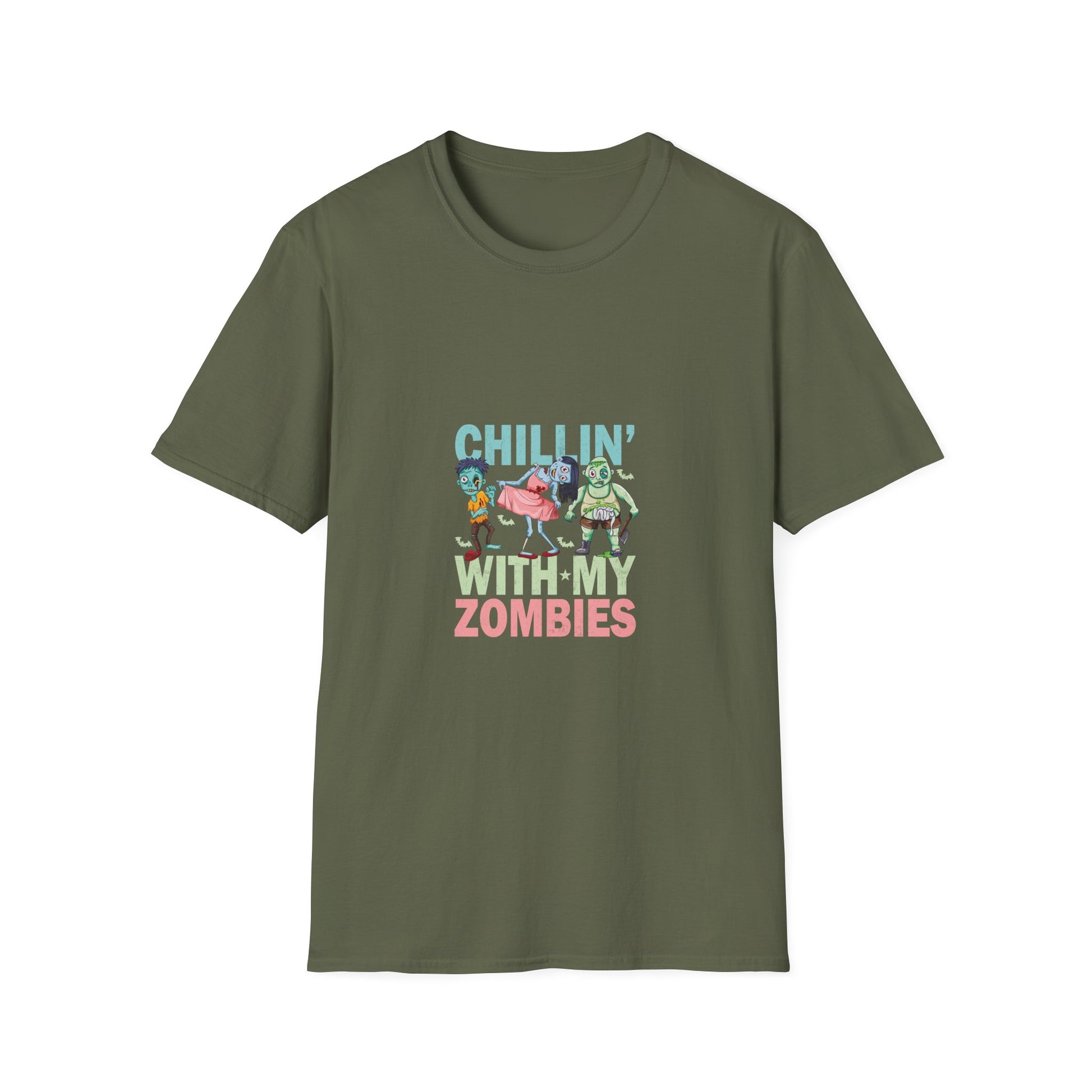 Chilling With My Creeps Halloween- Dancing Ghost Halloween Tee