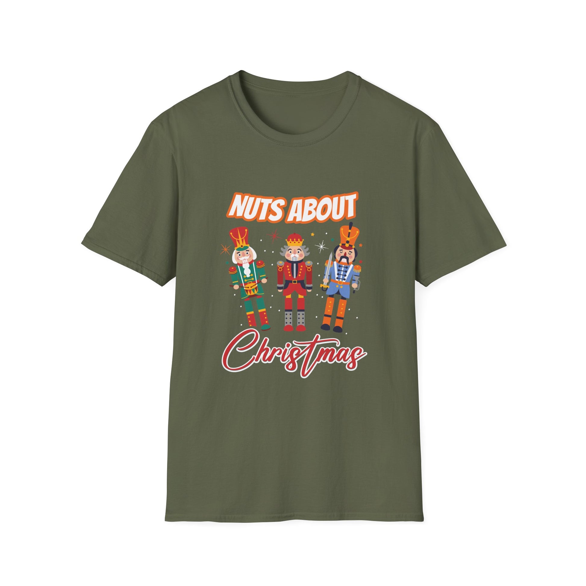 Christmas Nutcracker T-Shirt — "Nuts About Christmas" Holiday Tee