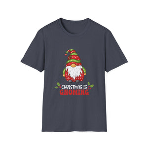 Christmas Is Gnoming Funny Santa Christmas Gnome Christmas Unisex T-Shirt