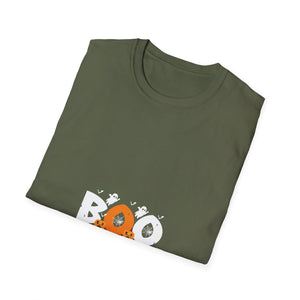Happy Halloween - Witch Hat _ Spider - Boo - Funny Halloween Tee Unisex Softstyle T-Shirt