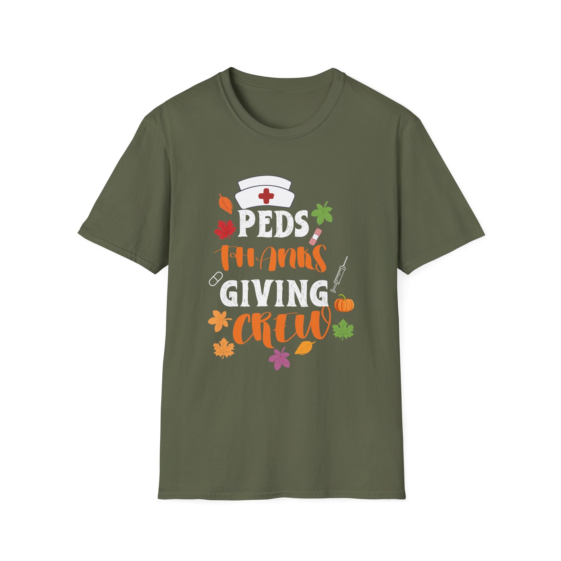 Peds Nursing Thanksgiving Crew T-Shirt