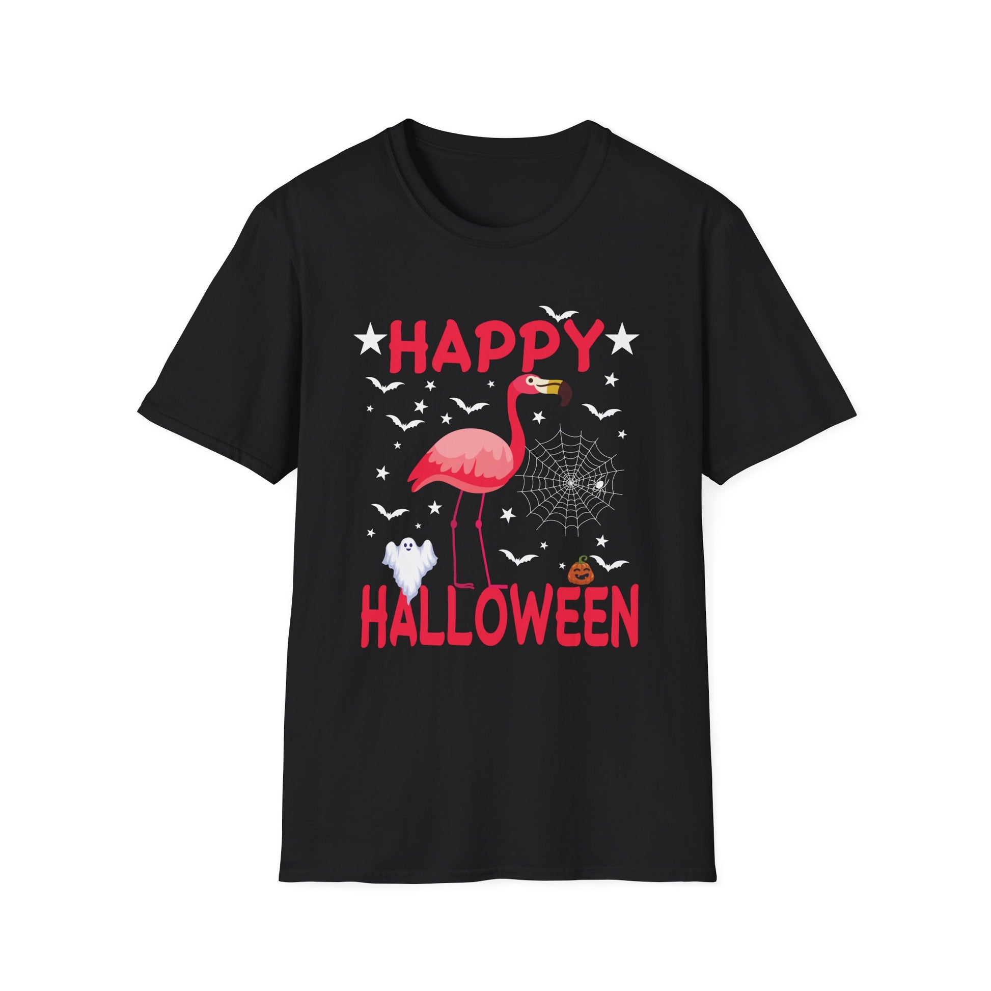 Happy Halloween Flamingo T-Shirt — Cute Pink Flamingo Halloween Tee