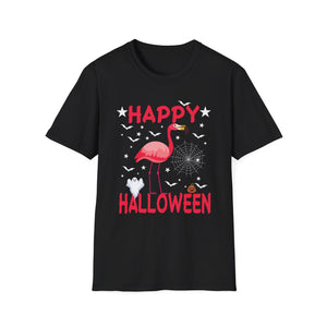 Happy Halloween Flamingo T-Shirt — Cute Pink Flamingo Halloween Tee
