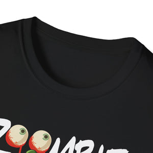 Zombie Hunter T-Shirt – Funny Halloween Graphic Tee with Cartoon Zombie