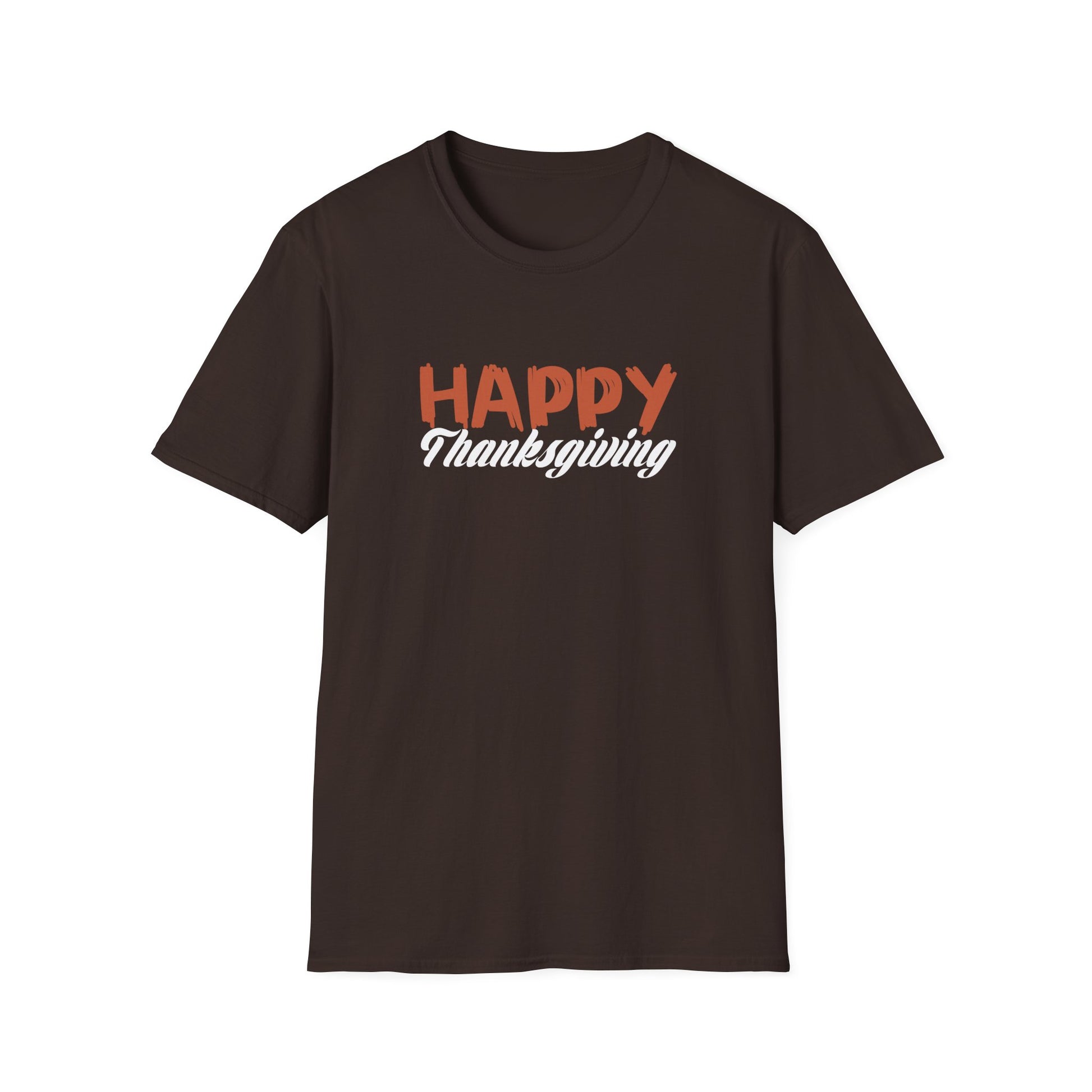 Thanksgiving T-Shirt - "Happy Thanksgiving" Retro Script Holiday Tee