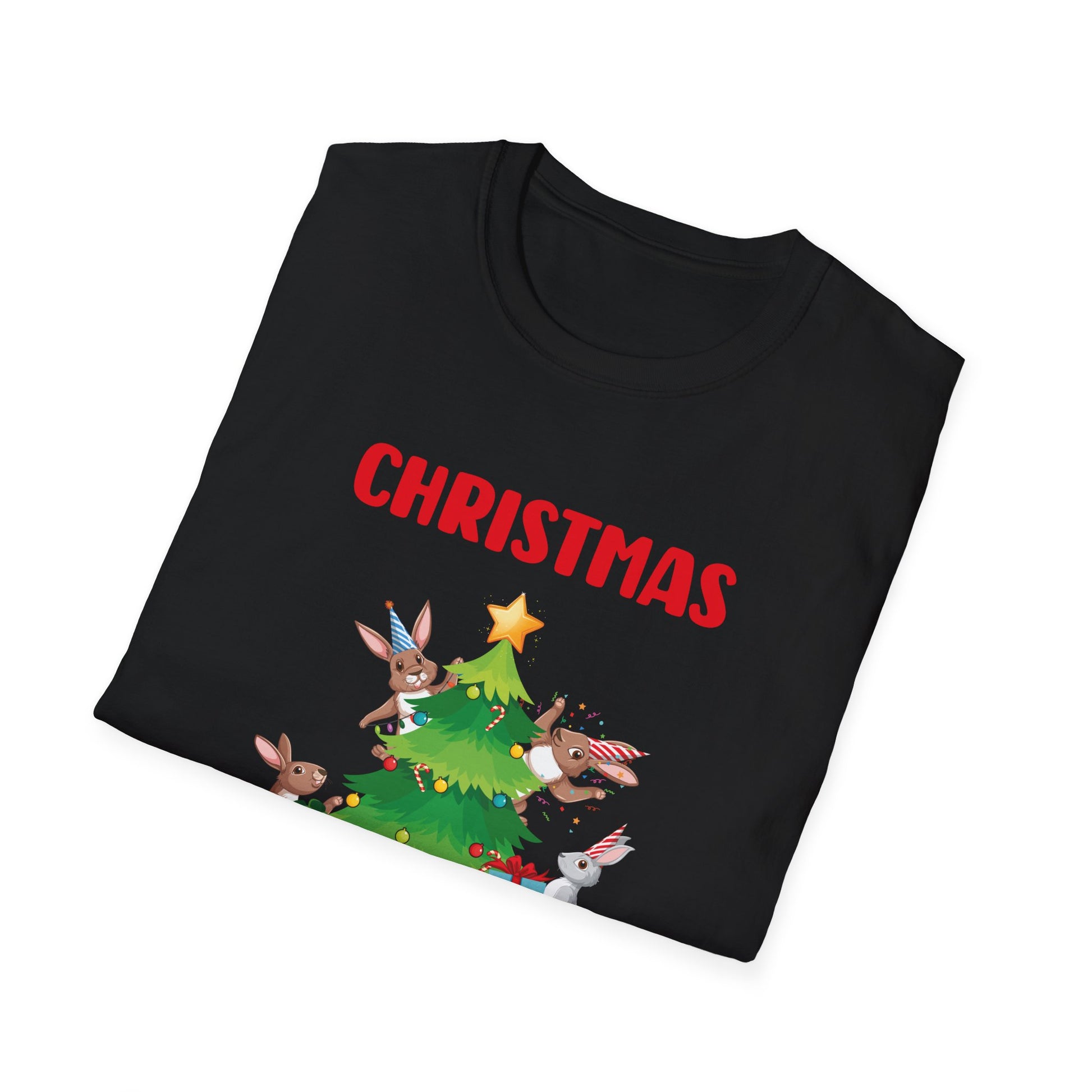 Bunny Christmas Tree Christmas Squad Bunnies Unisex T-Shirt