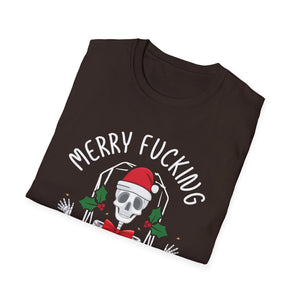 Merry Fucking Christmas Adult Offensive Christmas Unisex Softstyle T-Shirt