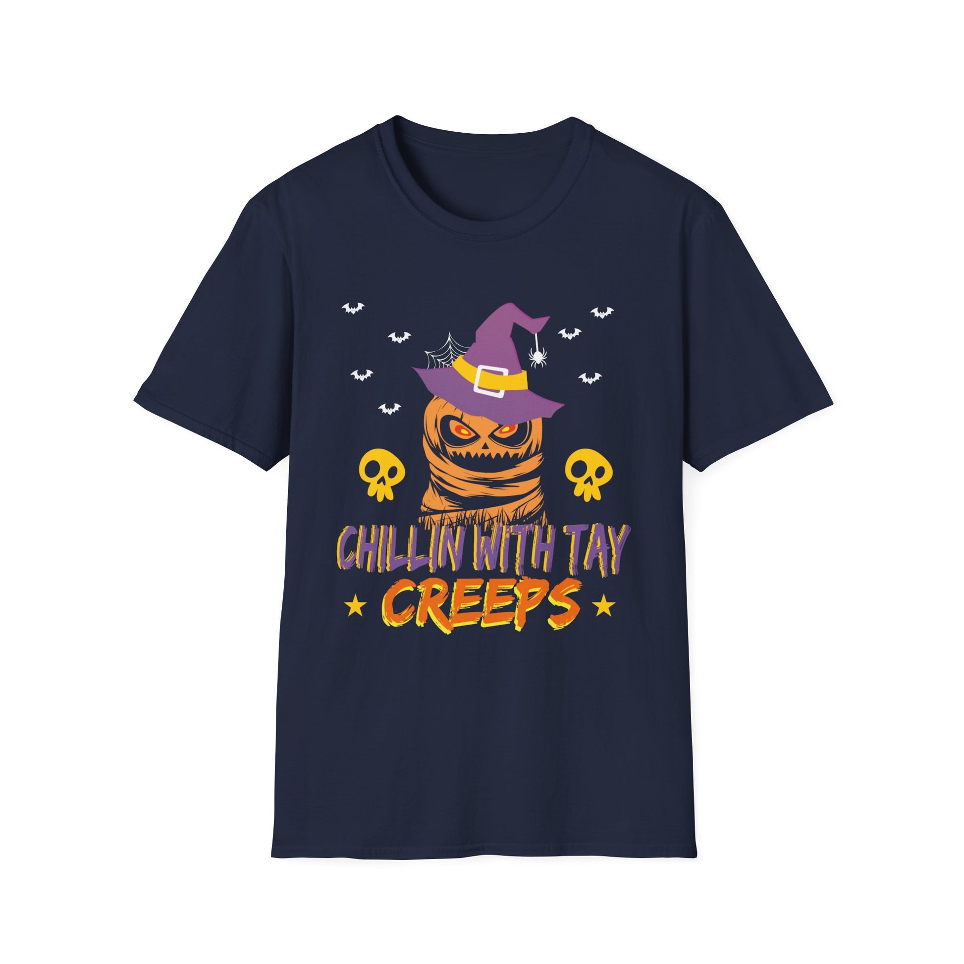Halloween 2025 Ghost Trick or Treat Outfit Halloween Party  Unisex Softstyle T-Shirt