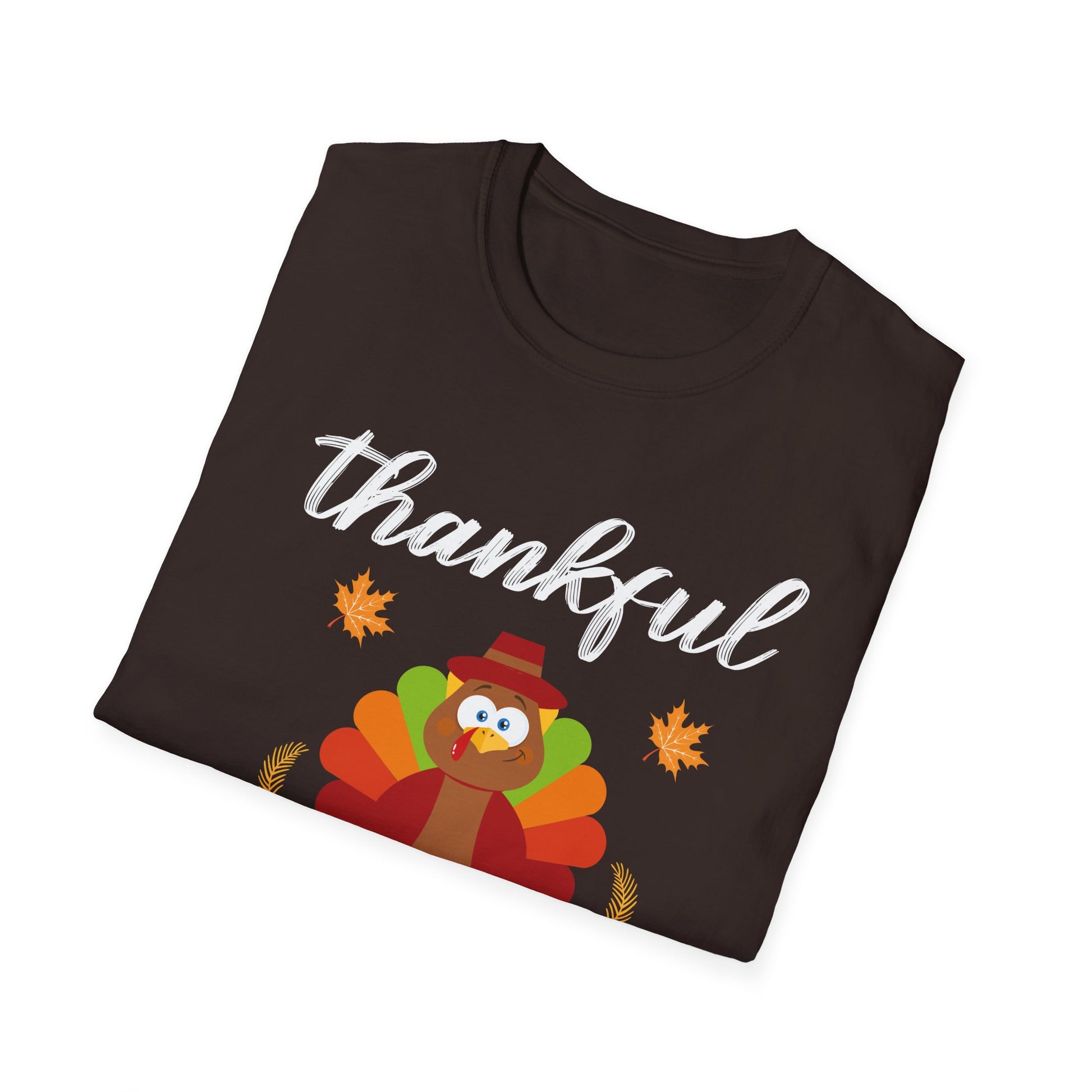 Thankful Blessed Turkey T-Shirt — Thanksgiving Holiday Tee