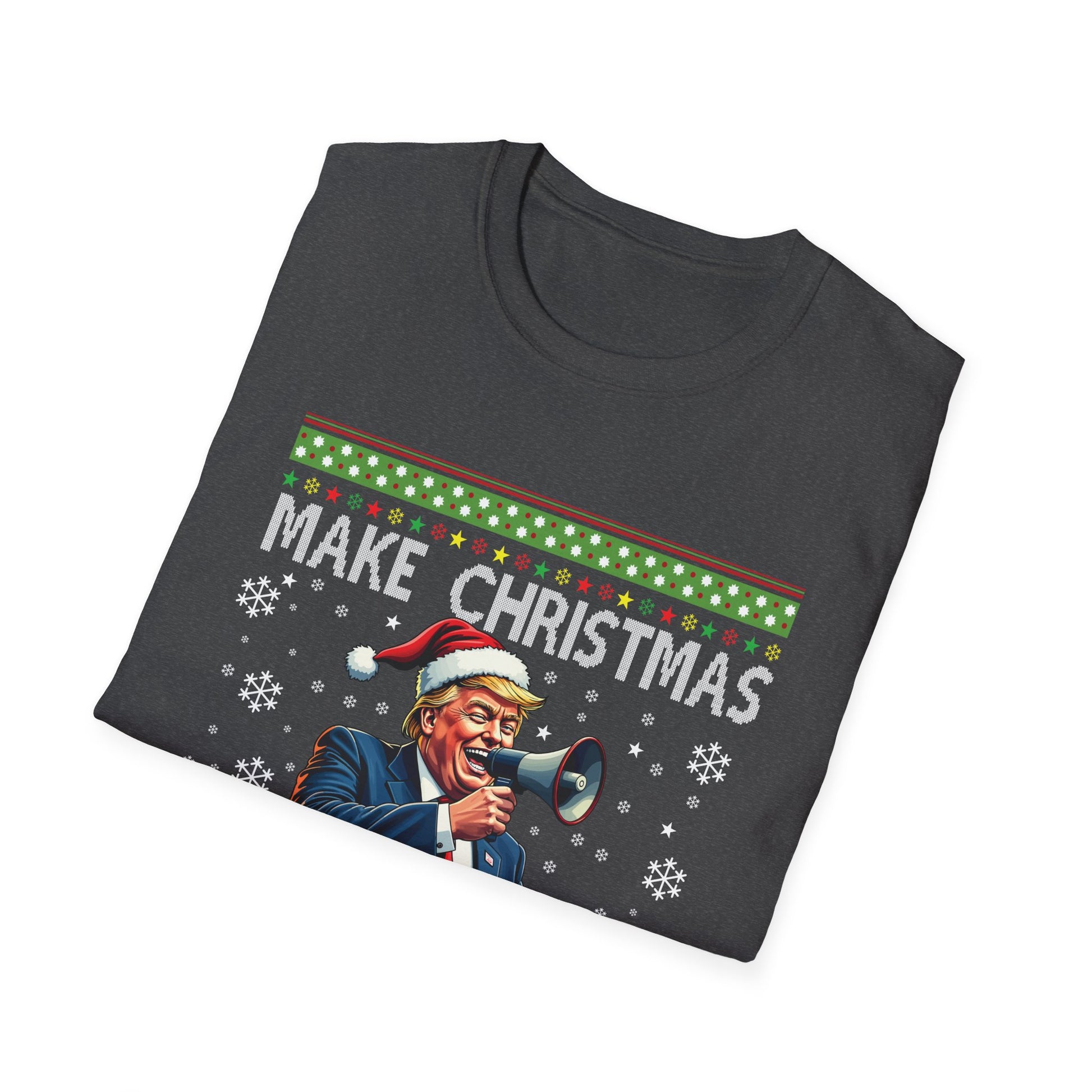 Make Christmas Great Again T-Shirt — Funny Political Santa Holiday Tee