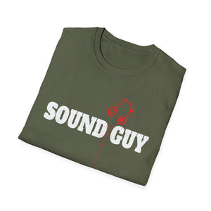 Sound Guy T-Shirt – Pro Audio Headphones Crew Tee
