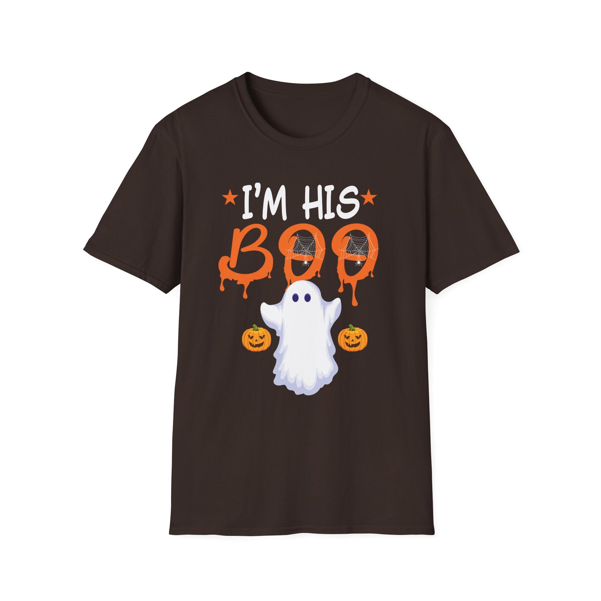 Halloween "I'm His Boo" T-Shirt — Cute Ghost Couples Tee