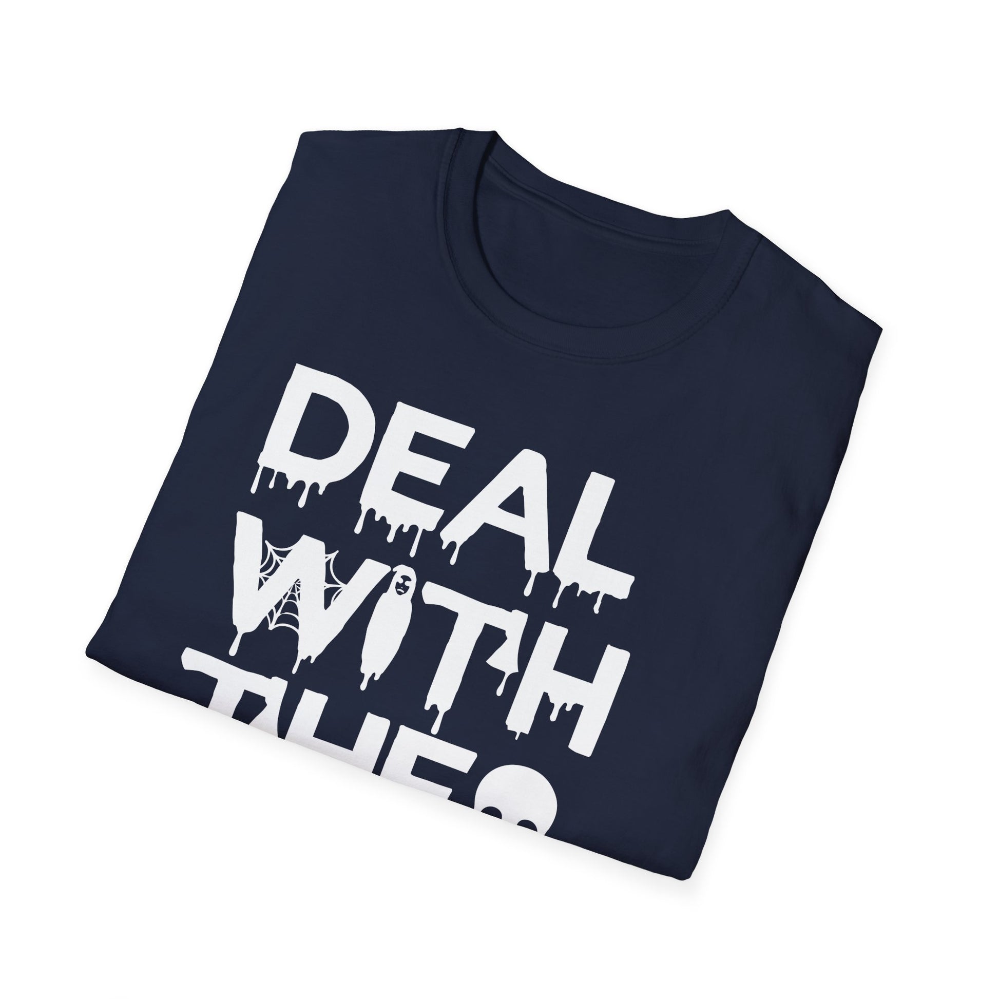 T-Shirt — “Deal With The Devil” Halloween Graphic Tee