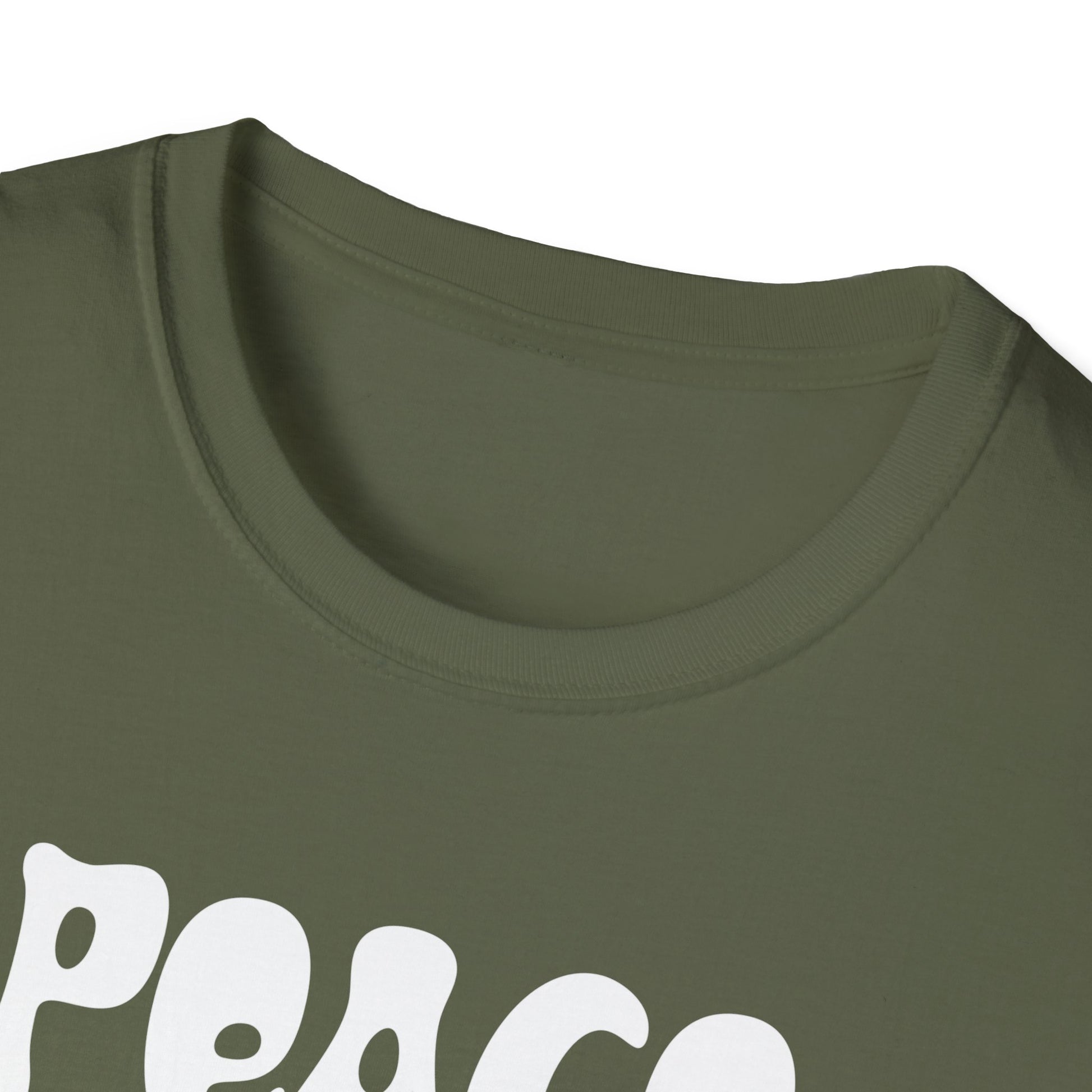 Peace Love Halloween T-Shirt — Retro Pumpkin Moon Graphic Tee