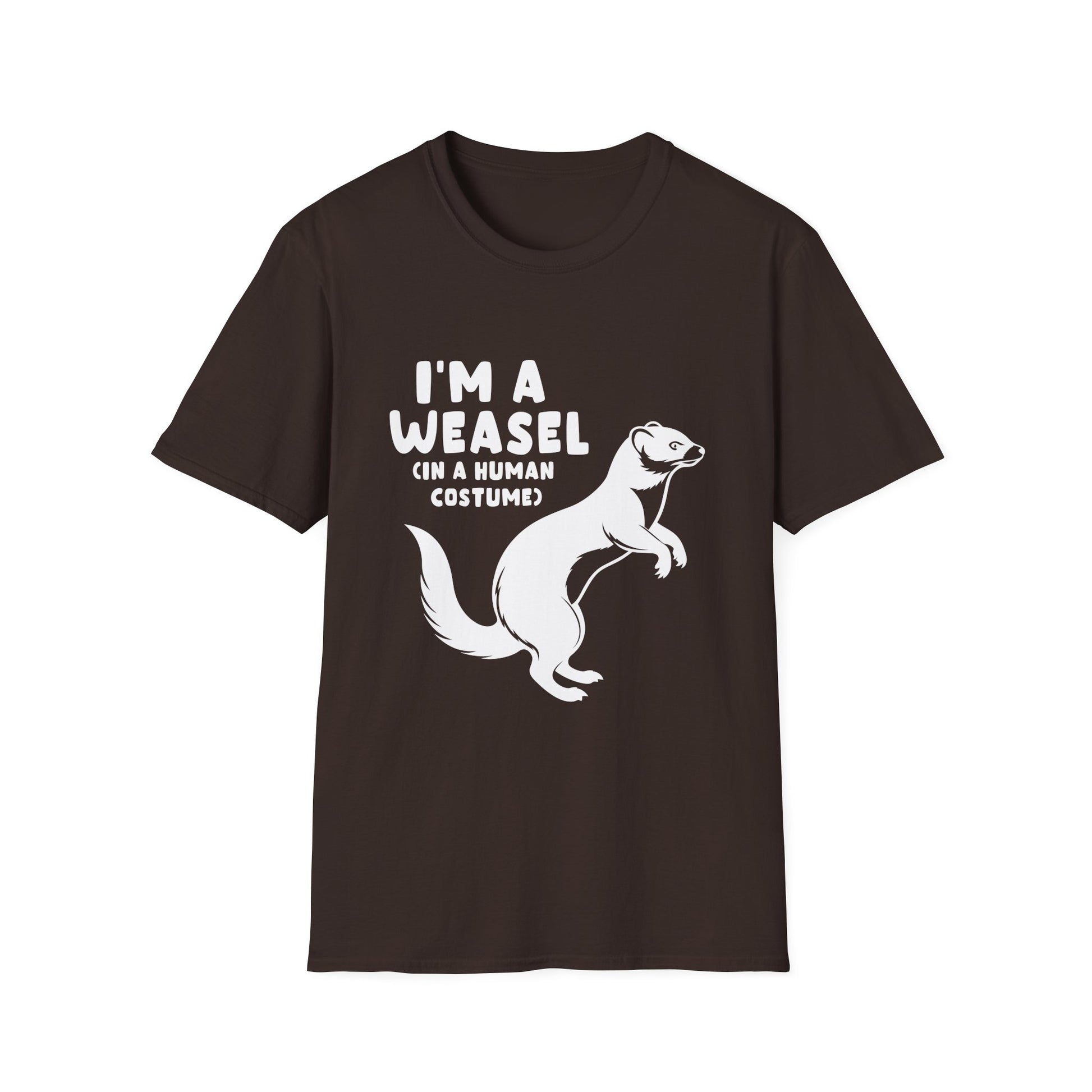 Weasel Costume Funny Halloween Cute Graphic T-Shirt-productor-mockup