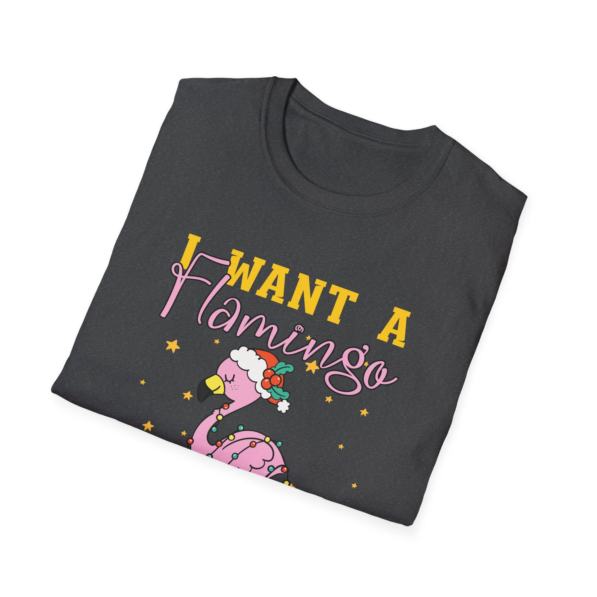 I Want a Flamingo for Christmas T-Shirt