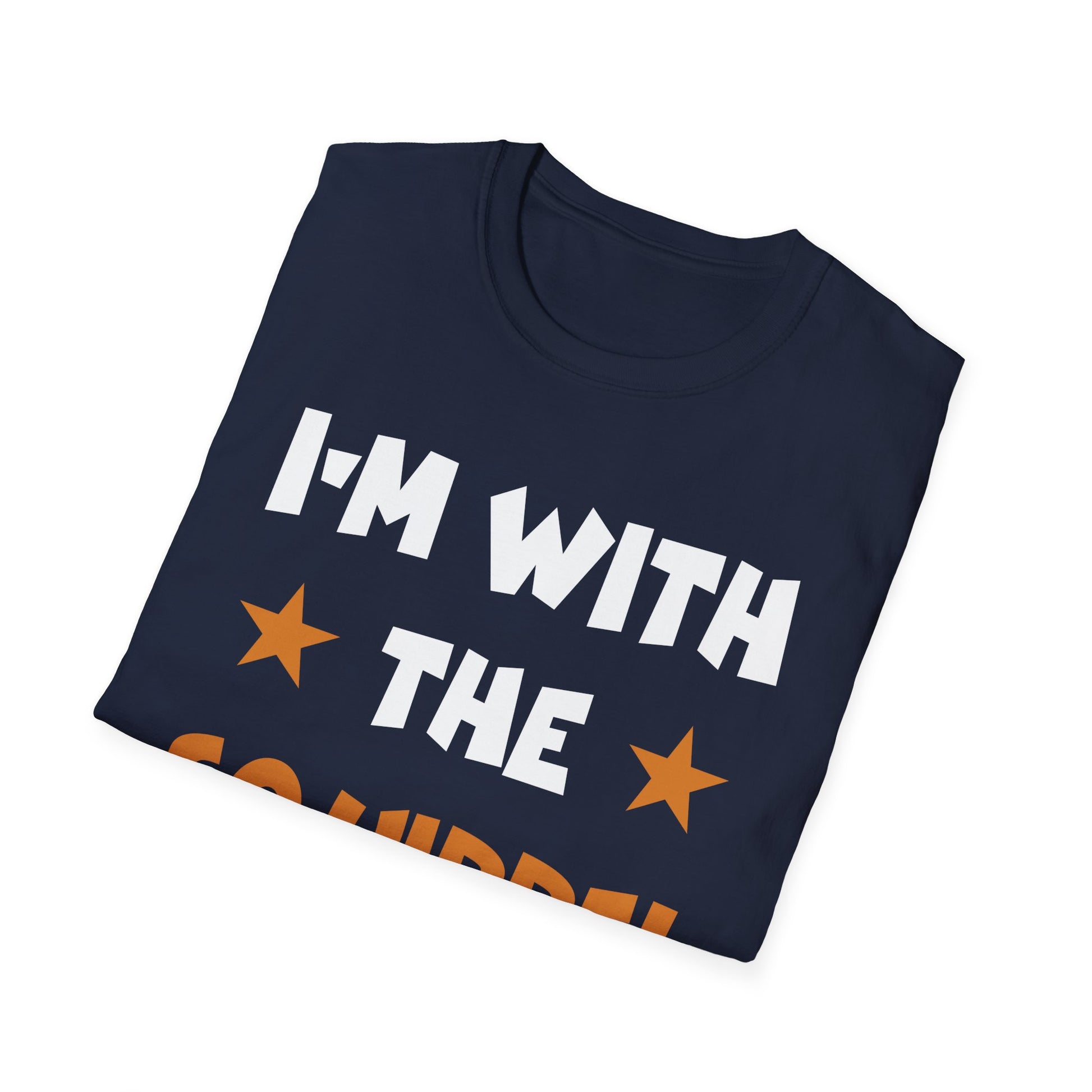 Squirrel Graphic T-Shirt — Retro Orange Stars Tee