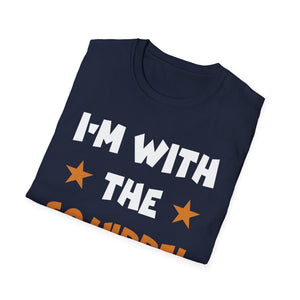 Squirrel Graphic T-Shirt — Retro Orange Stars Tee