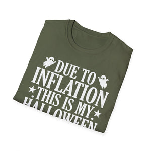 Due To Inflation This Is My Halloween Costume Cute Halloween Tee Unisex Softstyle T-Shirt