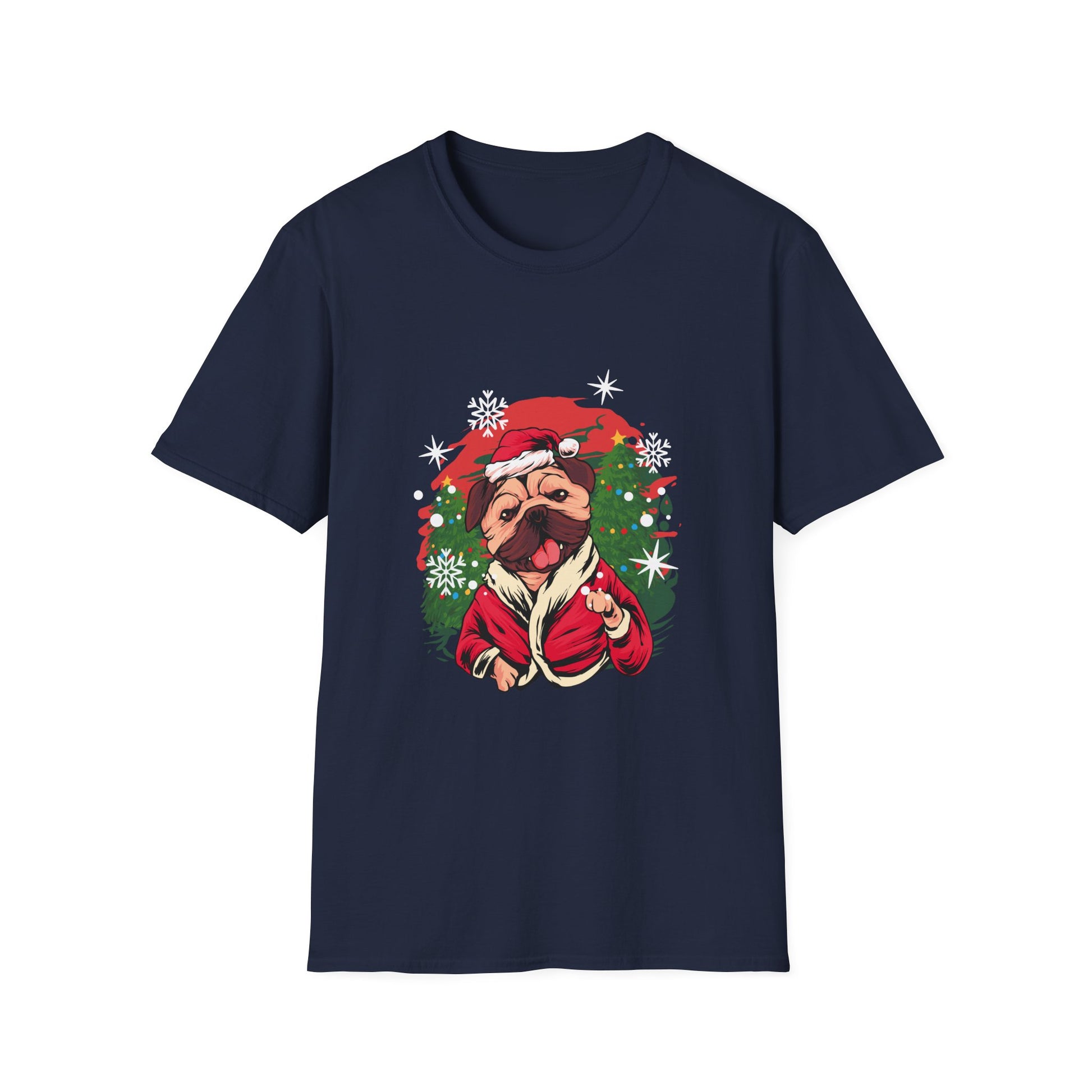 Christmas French Bulldog Outfit Santa Christmas Unisex T-Shirt