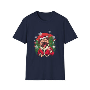 Christmas French Bulldog Outfit Santa Christmas Unisex T-Shirt