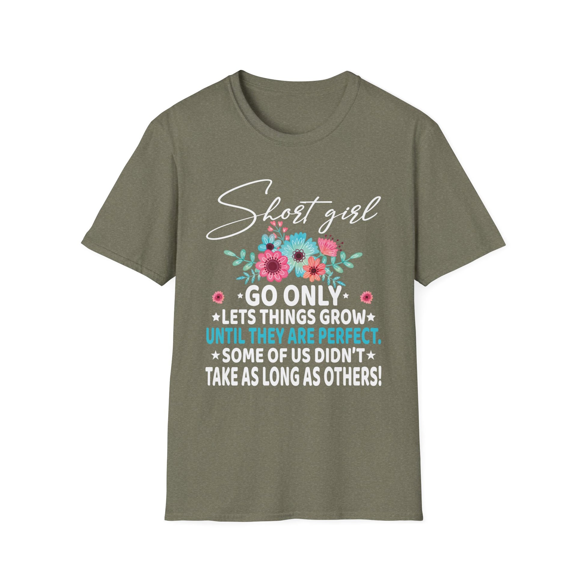 Funny Short Girl Art For Women Mom Short People Short Girl Unisex T-Shirt