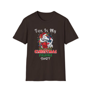 Christmas Pajama Shirt T-Shirt — 'This Is My Christmas Pajama Shirt' Unicorn Holiday Tee