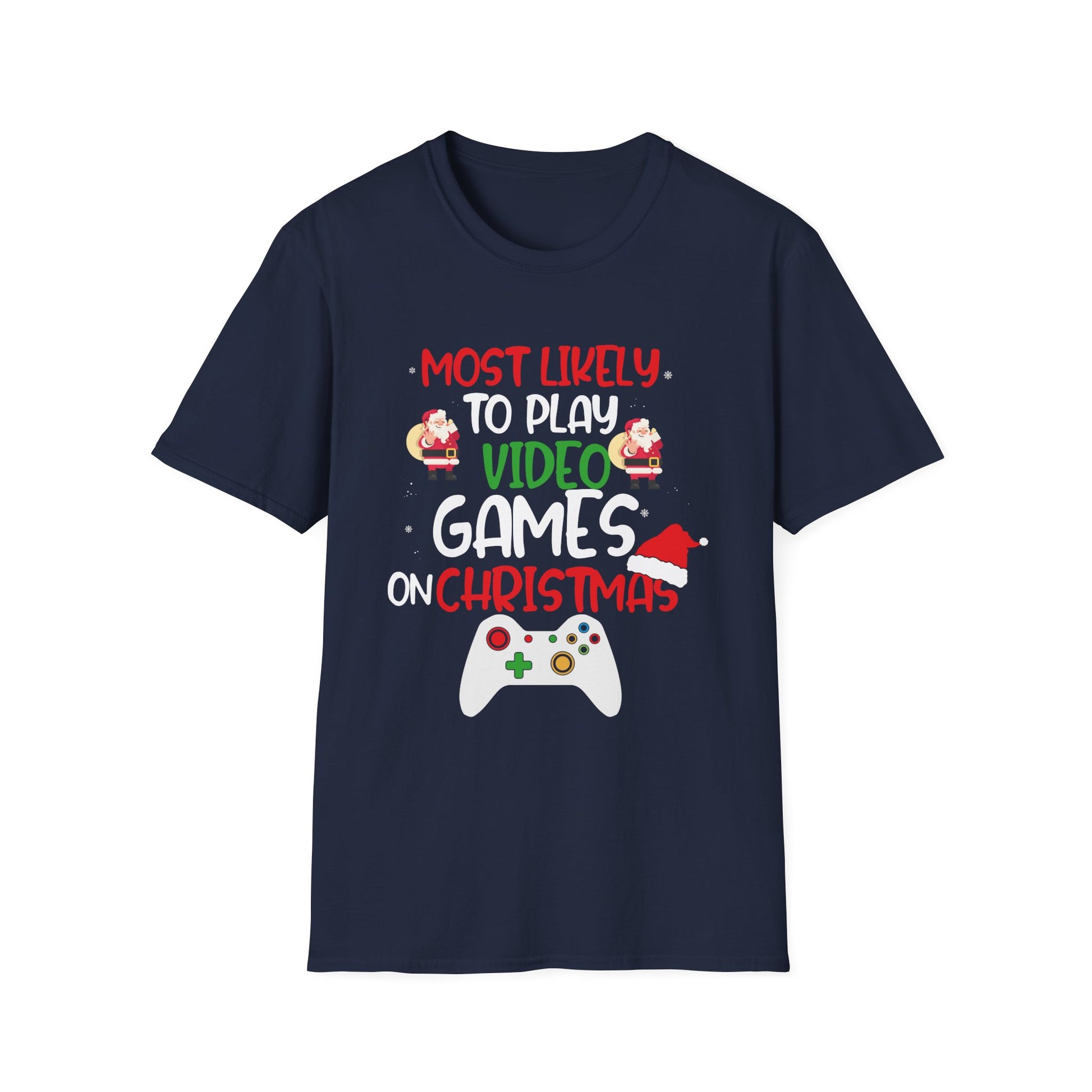 Most Likely To Play Video Game Family Matching Christmas Unisex T-Shirt
