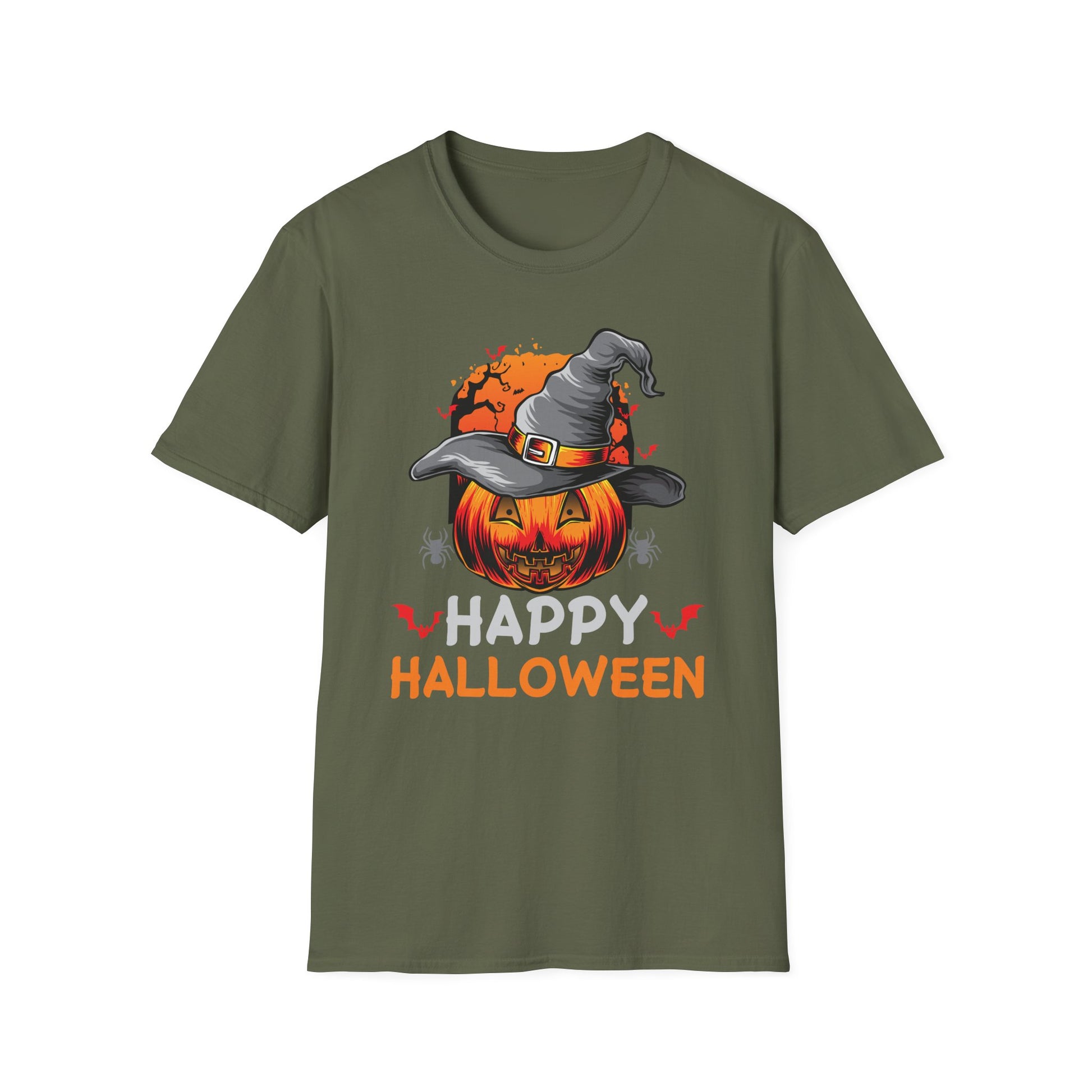 Halloween Pumpkin T-Shirt — Happy Halloween Jack-O'-Lantern Graphic Tee