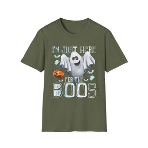 Just Here For The Boos Halloween Costume Funny Halloween Tee Unisex Softstyle T-Shirt