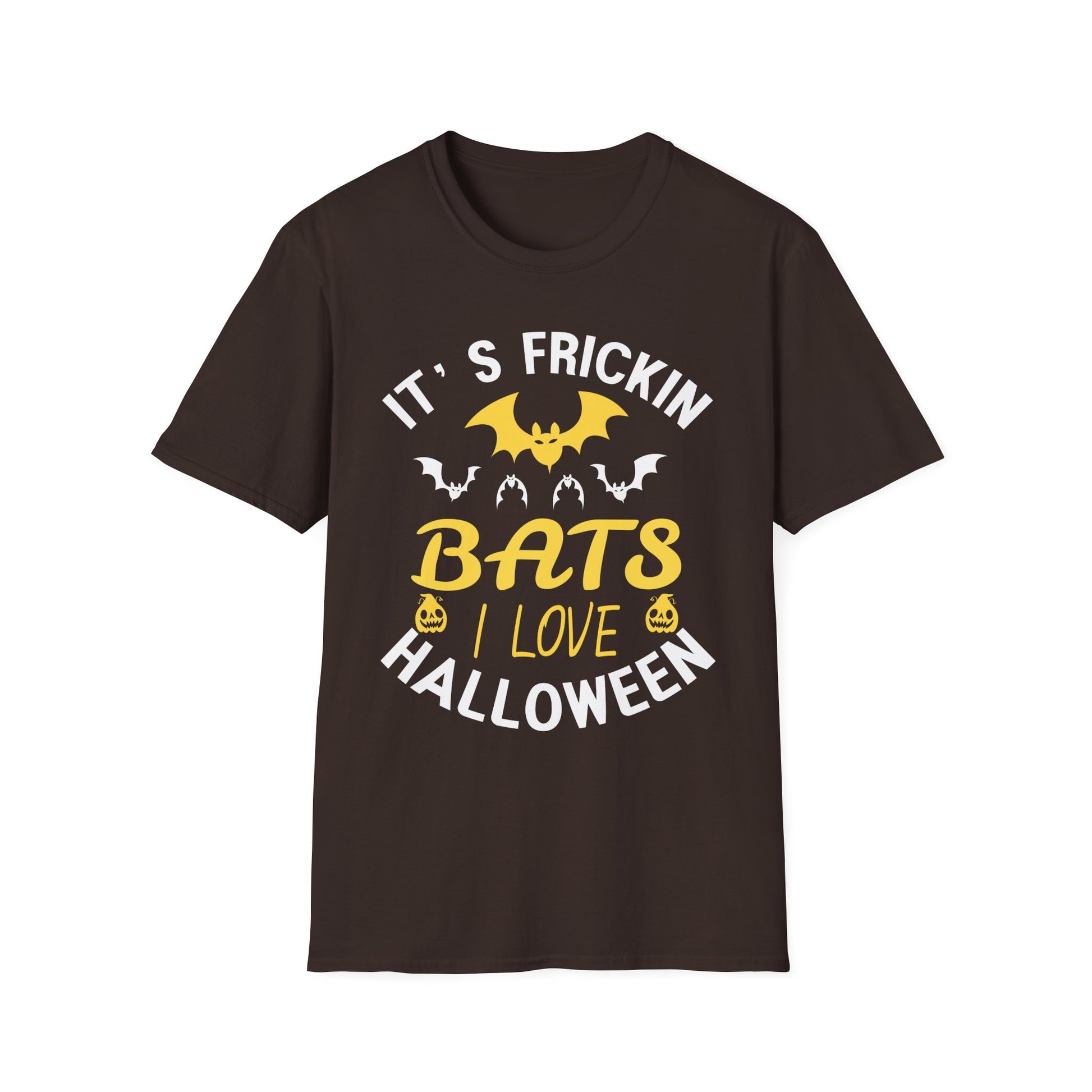 Halloween Bat T-Shirt — "It's Frickin Bats I Love Halloween" Graphic Tee
