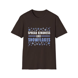 Xmas Themed Spread Kindness Like Snowflakes Merry Christmas T-Shirt
