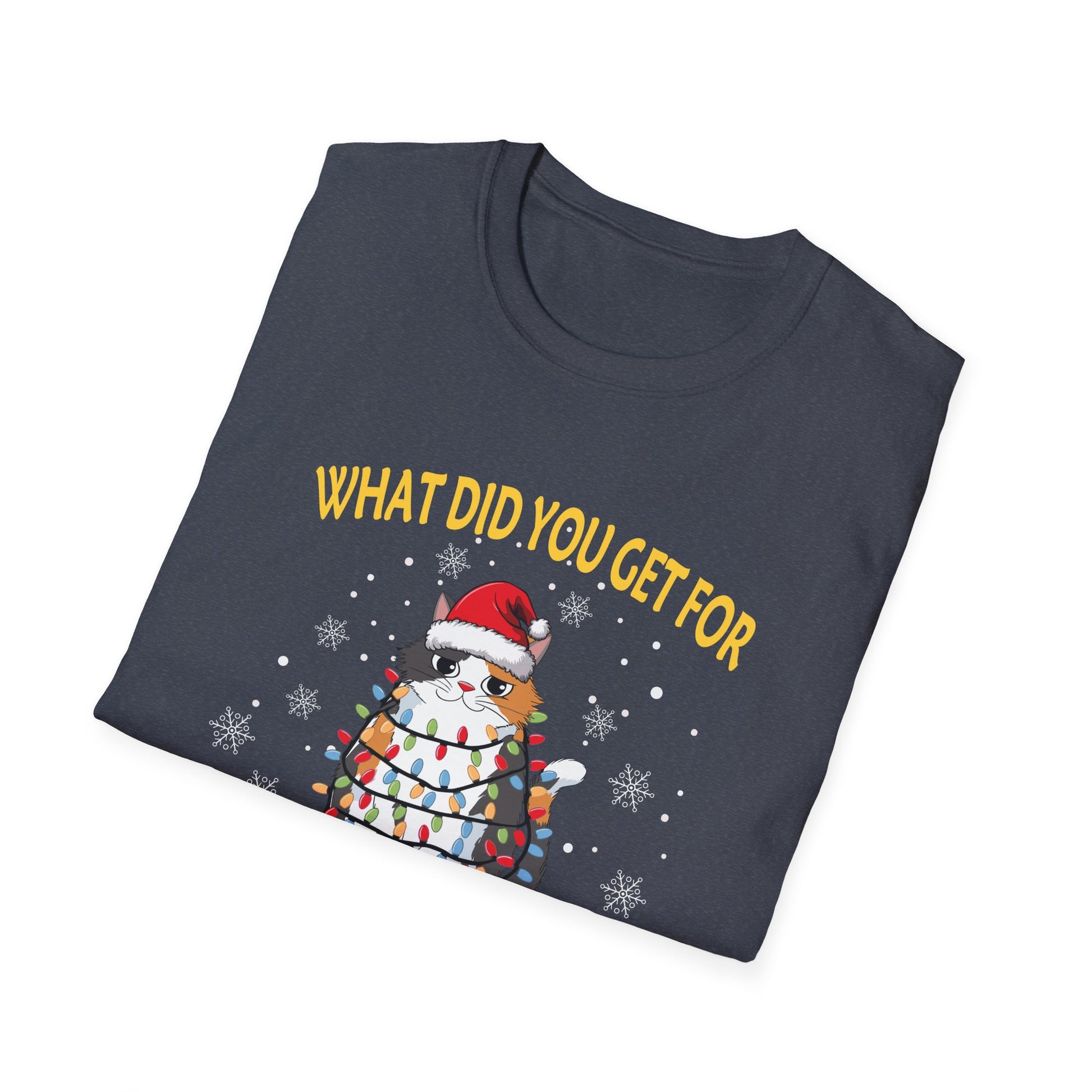 Funny Christmas T-Shirt - "What Did You Get For Christmas?"