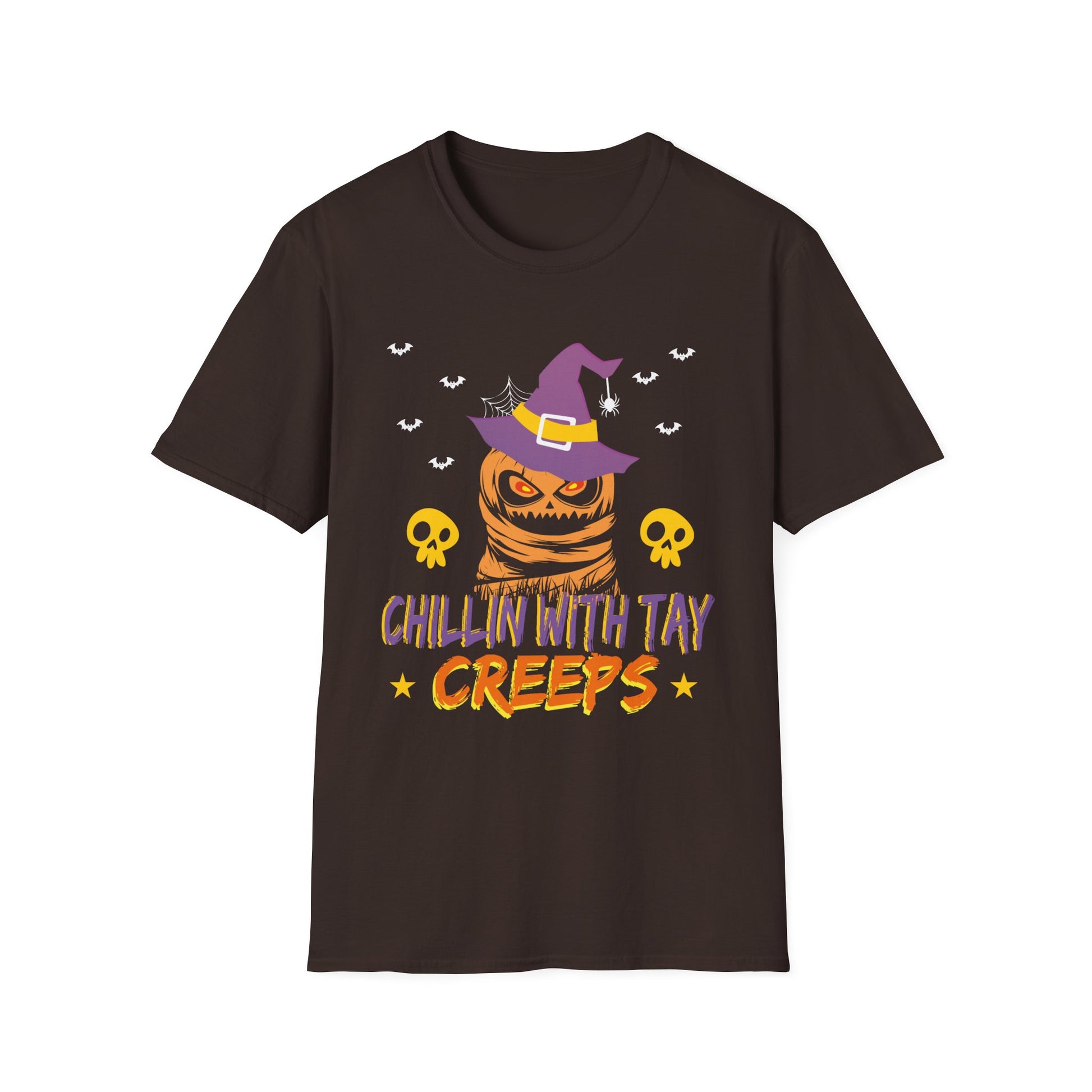 Halloween 2025 Ghost Trick or Treat Outfit Halloween Party  Unisex Softstyle T-Shirt