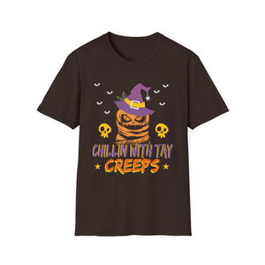 Halloween 2025 Ghost Trick or Treat Outfit Halloween Party  Unisex Softstyle T-Shirt