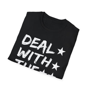 Halloween Devil tee _ Halloween Deal with the Devil Tee   Unisex Softstyle T-Shirt