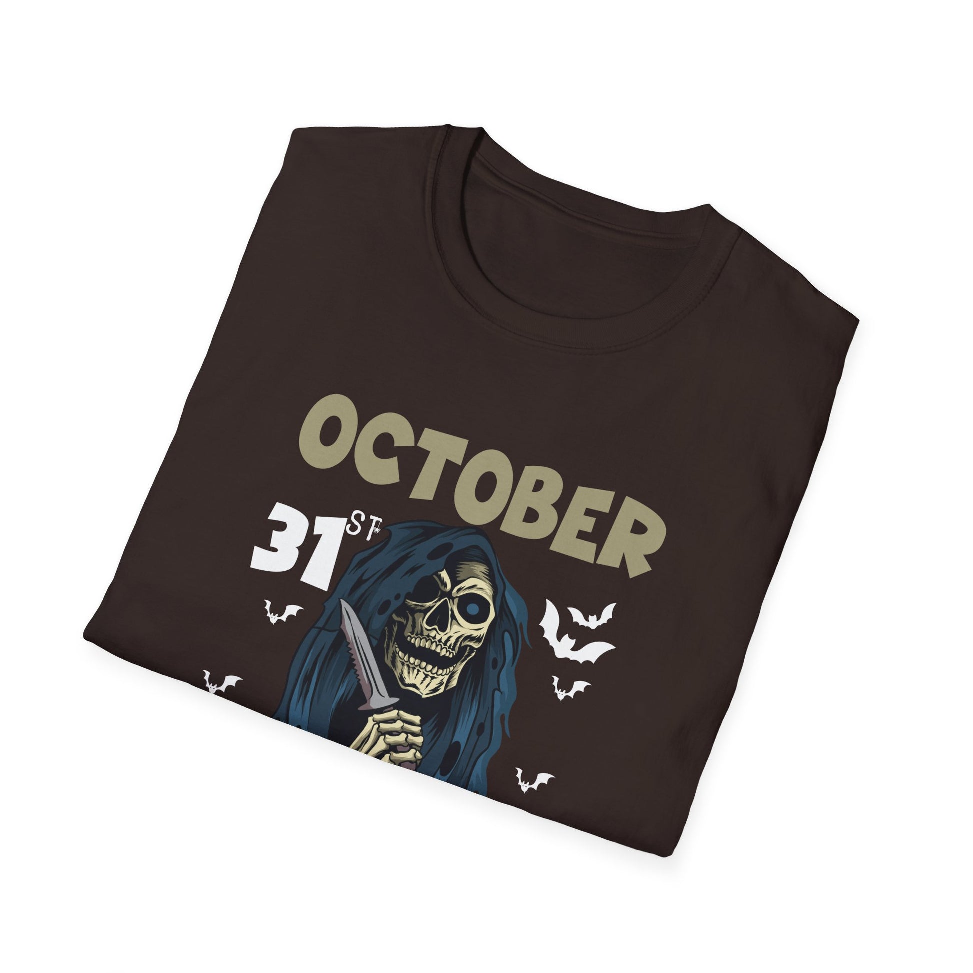 Halloween 'October Tourists' T-Shirt – Skull & Bats October 31 Graphic Tee