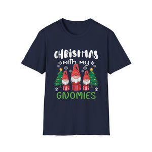 Christmas With My Gnomies T-Shirt — Cute Holiday Gnome Tee