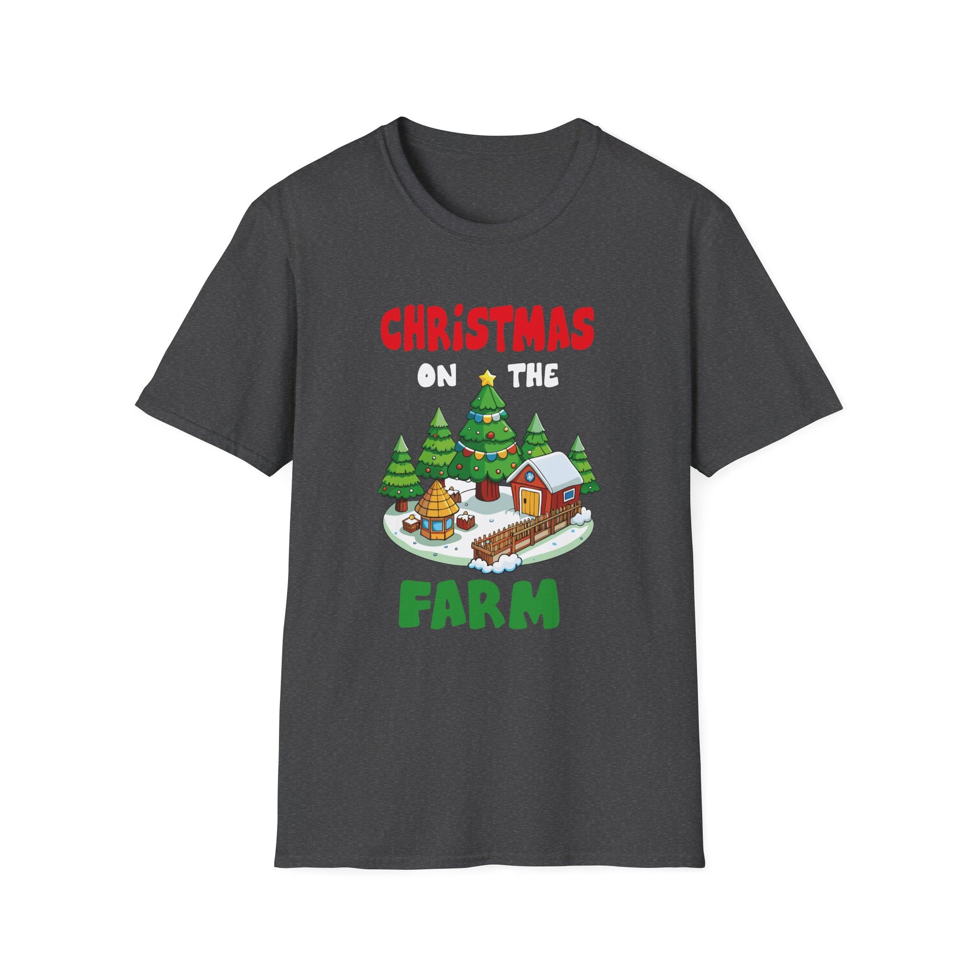 CHRISTMAS ON THE FARM Country Farmhouse Christmas Unisex T-Shirt