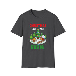CHRISTMAS ON THE FARM Country Farmhouse Christmas Unisex T-Shirt