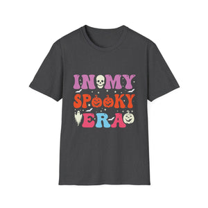 Halloween In My Spooky Era Halloween Ghost Groovy Halloween T-Shirt Unisex Softstyle T-Shirt
