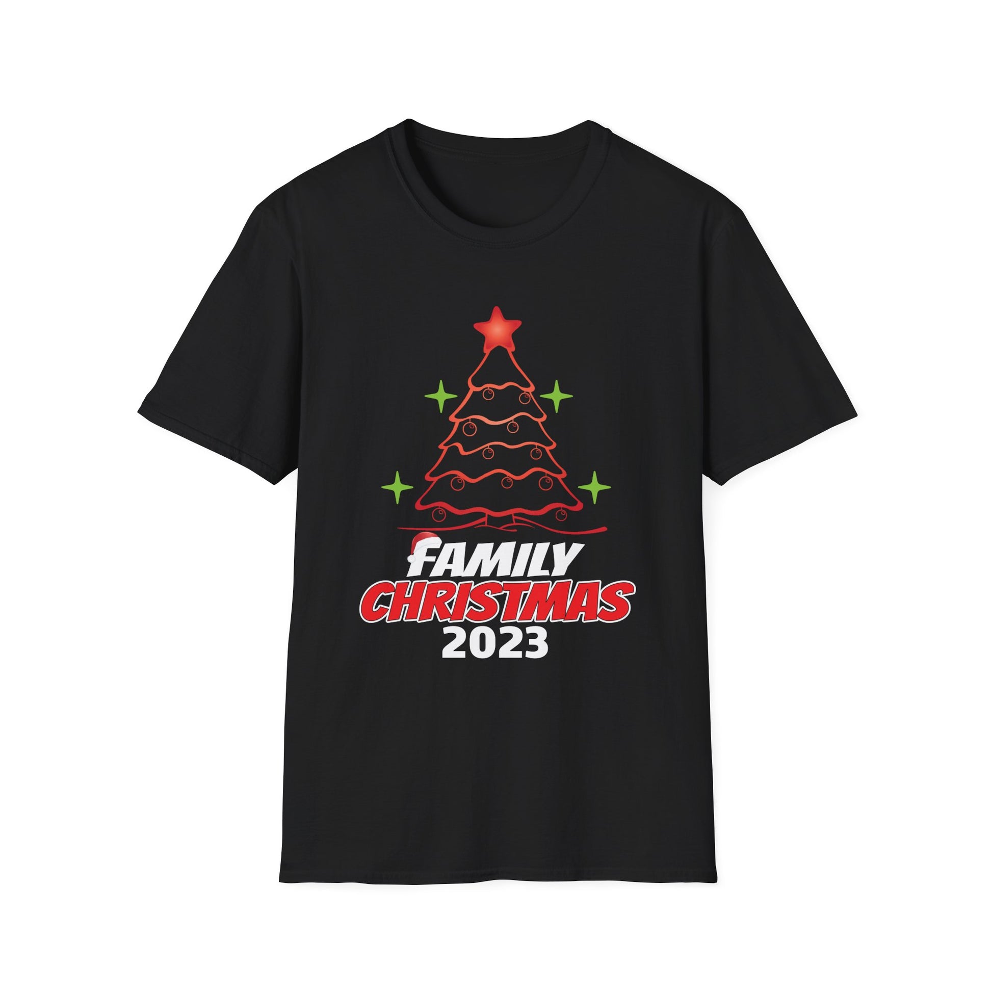 Family Christmas 2023 T-Shirt — Holiday Tree Matching Shirt