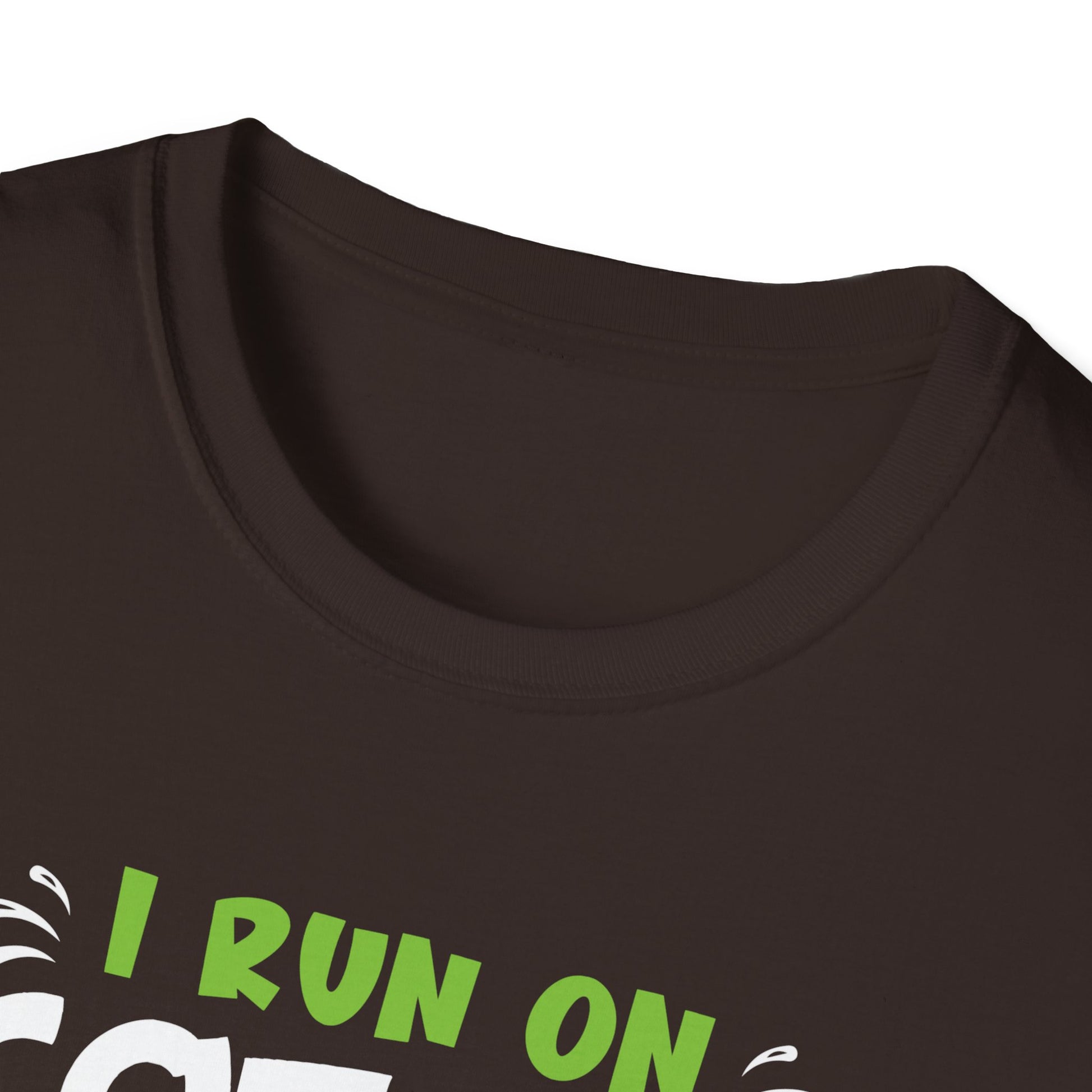 Christmas Coffee Tee — "I Run on Coffee & Christmas Cheer" Holiday T-Shirt