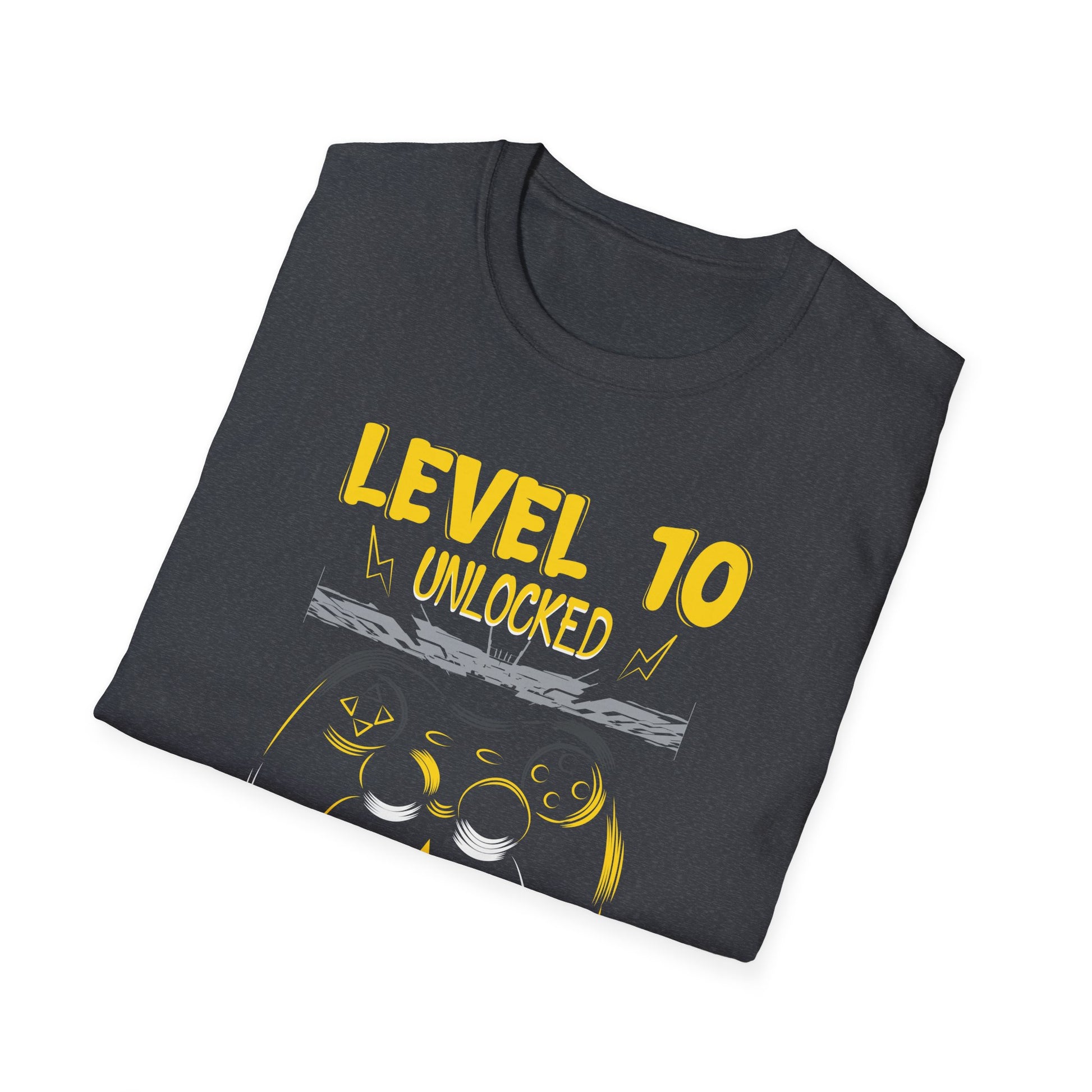 10th Birthday Gamer 10 Year Old Funny Bday Boy Nine Son Unisex T-Shirt