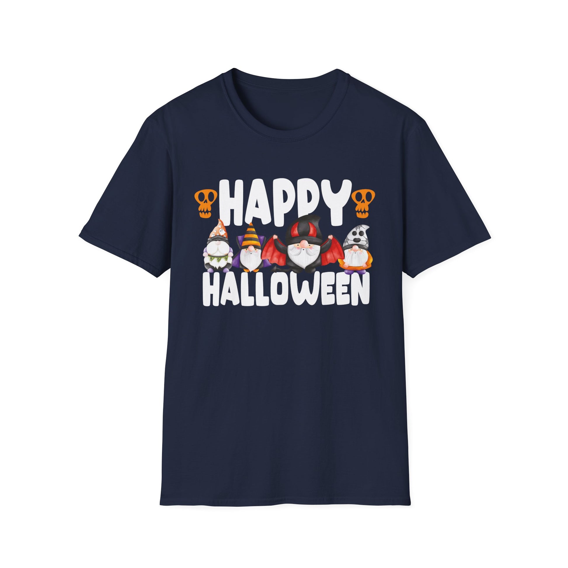 Halloween Gnome T-Shirt — "Happy Halloween" Cute Spooky Gnomes Tee