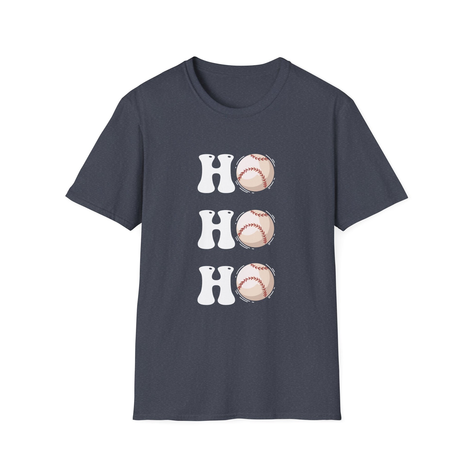Christmas Ho Ho Ho Baseball Christmas Unisex T-Shirt
